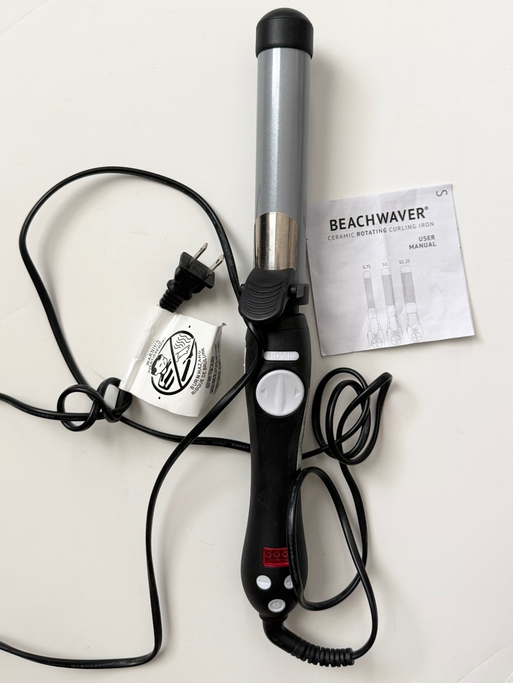 Beachwaver S 1.25 Ceramic Rotating Curling Iron LIKE NEW!